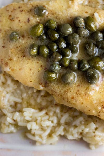 Chicken in White Wine with Dijon & Capers