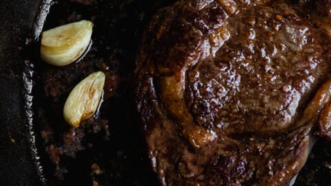 Skillet Steaks with Garlic Browned Butter - Taste of the South