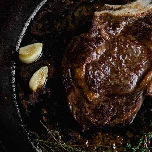 Pan Seared Steak with Garlic & Butter - Chasing The Seasons